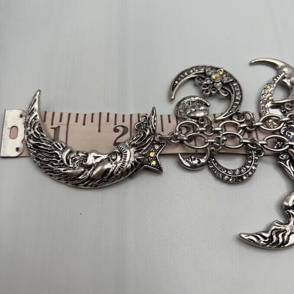 Kirks Folly Necklace Moon & Stars Shadow Charms - Picture 2 of 9